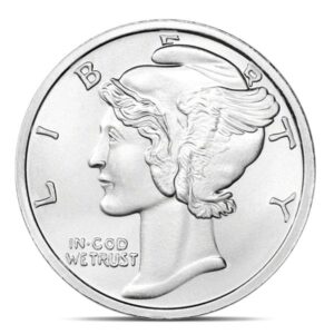 1oz Silver Mercury Rounds