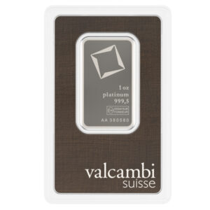 1oz Platinum Bars Valcambi